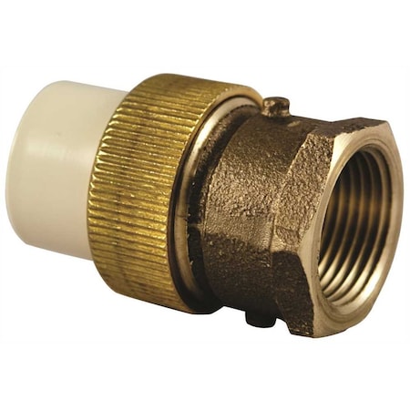 Nibco 3/4 in. CPVC CTS Lead Free Slip x Copper Silicon Alloy FIPT Transition Union C47333LFHD34